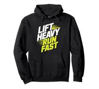 Fitness Lift Heavy Run Fast Gym Gimnasio Corredor Deportista Sudadera con Capucha