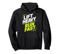 Fitness Lift Heavy Run Fast Gym Gimnasio Corredor Deportista Sudadera con Capucha