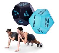 Fitness Mad Dados de ejercicios de 12 lados para entrenamiento de cuerpo completo, cardio e HIIT, accesorio ideal para clases de ejercicio y gimnasio en casa, ayuda de entrenamiento de espuma para