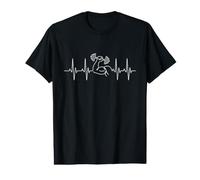Fitness Mancuerna Latido del corazón Camiseta gráfica económica