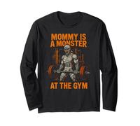 Fitness Monster Mommy is a Monster Fun - Entrenamiento Espeluznante para Mujer Manga Larga