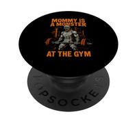 Fitness Monster Mommy is a Monster Fun - Entrenamiento Espeluznante para Mujer PopSockets PopGrip Adhesivo