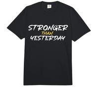 Fitness Motivación Levantamiento Entrenamiento Más Fuerte Que Ayer Comfort Colors Adult Heavyweight T-Shirt