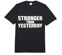 Fitness Motivacional Más Fuerte Que Ayer Gimnasio Entrenamiento Comfort Colors Adult Heavyweight T-Shirt