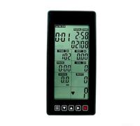 Fitness para monitor de bicicleta para ejercicio de ventilador para bicicleta caminadora no eléctrica - Consola de aleación con contador de calorías de tiempo, velocidad, distancia, reemplazo de panel