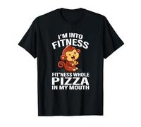 Fitness Pizza Pet Monkey Lover Camiseta