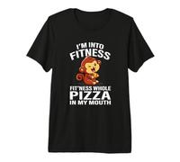 Fitness Pizza Pet Monkey Lover Camiseta Premium