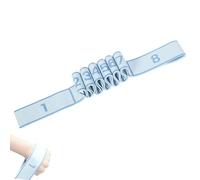 Fitness Resistance Band for Stretching and Yoga, Number Stretch Resistance Band with Clear Markings, Adjustable Bands for Full Body Stretching (Blue,#A)