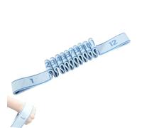 Fitness Resistance Band for Stretching and Yoga, Number Stretch Resistance Band with Clear Markings, Adjustable Bands for Full Body Stretching (Blue,#C)