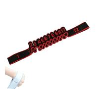 Fitness Resistance Band for Stretching and Yoga, Number Stretch Resistance Band with Clear Markings, Adjustable Bands for Full Body Stretching (Red,#C)