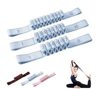 Fitness Resistance Band for Stretching and Yoga, Resistance Bands with Handles for Arms, Elastic Training Bands for Yoga, Stretching, Pilates, Fitness (Blue,8+10+12)