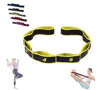 Fitness Resistance Band for Stretching and Yoga, Resistance Bands with Handles for Arms, Leg Stretcher Strap Workout Equipment, for Yoga, Stretching, Pilates, Fitness (Yellow)