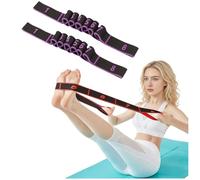Fitness Resistance Bands, Fitness Resistance Band for Stretching and Yoga, 8-Section Elastic Training Bands for Yoga, Stretching, Pilates (2pcs D)