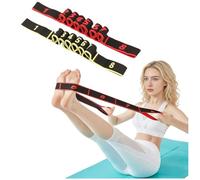 Fitness Resistance Bands, Fitness Resistance Band for Stretching and Yoga, 8-Section Elastic Training Bands for Yoga, Stretching, Pilates (2pcs E)
