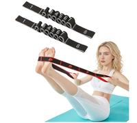 Fitness Resistance Bands for Stretching and Yoga, Adjustable Bands with Handles for Full Body Training, Strengthening, Flexibility, and Shaping, Ideal for Home & Gym Use (2pcs Gray)