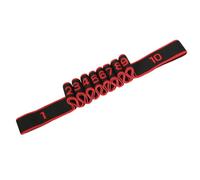 Fitness Resistance Bands-Numbered Fitness Resistance Band for Stretching and Yoga Adjustable Bands for Full Body Stretching Shaping (Black,B)