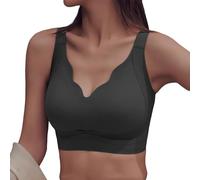Fitness Sachen Bügel, Push-up-BH, Anti-schlaffe Brüste, Unterstützung, Lifting-BHS für ältere Frauen Yoga Outfit Damen, Negro , XXL