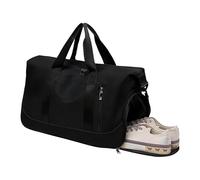Fitness Shoulder Bag, Women Gym Sports Pack, Impermeable Compartment Bag for Shoes and Gear, Comfortable Sling Design, Workout, Travel Girls Daily Ejercise, Negro , Se référer au descriptif, Consulte