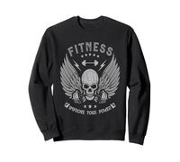 Fitness Skull Strength - Mejora tu motivación en el Gimnasio de Potencia Sudadera