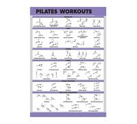 Fitness Studio Pilates Poster, Essential Workouts & Exercise Guide Chart for Home Gym, Studio Wall Art and Motivation(Unframed,12x18inch(30x45cm))