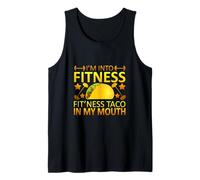 Fit'ness Taco En Mi Boca Divertido Foodie Broma Camiseta sin Mangas