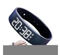 Fitness Tracker- Vibrating Alarm Wristband | Smart Wristband Alarms | Waterproof Vibrating Clock Digital Watch | Silent Adjustable Smartwatch Clock for Travel School Sports Outdoor Women Men Kids