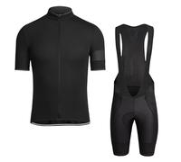 Fitness - Traje de ciclismo para hombre y mujer, modelo de pareja, manga corta, para bicicleta de carretera, ciclismo, mochilero, camisetas de axilas para hombre, Negro , L