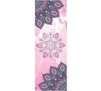 Fitness Yoga Mat Microfiber Print Pattern Foldable Portable Pilates Towel Soft Anti-slip Indoor Outdoor Sports Mat Gym Mat (D)