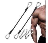 FitnessExtension Cable2x Gym Machine Extension Cables, 26cm fitnessPulley CableMultifunctional Home Gym CablefitnessPulley Workout CableFor Home Exercise Fitness