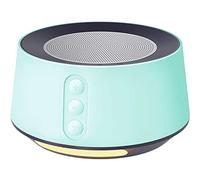 Fitniv Máquina de ruido blanco con luz nocturna ajustable para dormir, 14 bandas sonoras de alta fidelidad, temporizador y función de memoria, enchufe, máquina de sonido para bebés, adultos, verde claro