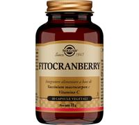 Fitocranberry 60 Capsule Vegetali Solgar | Suplemento de arándano americano y vitamina C. La vitamina C contribuye a la función inmune normal.