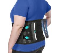 Fitomo Faja Lumbar para Hombre y Mujer con Varillas de Carbono - Soporte Lumbar Ergonómico para Alivio de Dolor de Espalda, Ciática, Hernia Discal - Ideal para Postura, Trabajo y Levantar Peso
