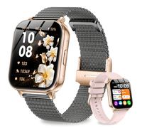 Fitoncloud Reloj Inteligente Mujer con 1000mAh Batería,1.83" HD Smartwatch Mujer con Llamadas,Función Femenina/Sueño/SpO2/Pulsometro/Podómetro,100+ Modos Deportivos Smart Watches Android iOS,Negro Or