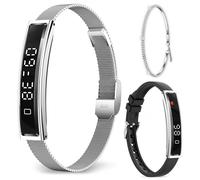 Fitoncloud Reloj Inteligente Mujer Hombre,Monitor 24/7 de Actividad, Ritmo Cardíaco y Sueño, Alerta de llamada,12 Deportes,No Requiere Suscripción,Pulsera de Actividad Smartband para iOS Android Plata
