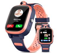Fitonme Reloj Inteligente 4G para Niños, GPS, Teléfono, WiFi y Bluetooth, Ubicación en Tiempo Real, Videollamadas y Mensajes, Podómetro, Geocerca, SOS, Reloj GPS Anti-Pérdida para Niños,Rosa