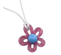 Fitooles Collar con colgante de flor de rosa hecho a mano para mujeres y niñas, cadena de clavícula de flores de resina, regalos únicos para el día de San Valentín, 50+5cm The size of the flower is