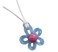 Fitooles Collar con colgante de flor de rosa hecho a mano para mujeres y niñas, cadena de clavícula de flores de resina, regalos únicos para el día de San Valentín, 50+5cm The size of the flower is