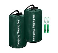 Fitooles Compacts Portables - Saco de dormir de supervivencia con bloqueo de materiales reflectantes resistentes al viento para condiciones climáticas extremas, peso ligero