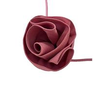 Fitooles Exagerated Goth - Collar de cadena de clavícula con diseño de rosa grande para mujer, cadenas de cintura ajustables con lazo, Flower about 15cm, tela