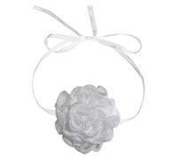 Fitooles Gargantilla de flores de tela, collares de flores artificiales, accesorios de tela para mujer, 7.8x4.68in, tela