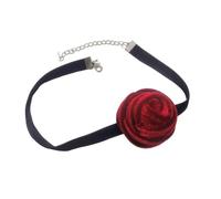 Fitooles Gargantilla gótica y elegante con diseño de rosas, para mujer, para boda, novia, ajustable, para boda, 35cm, tela