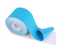 FITOP Rollo de Cinta de Kinesiología de Algodón 5 m x 5 cm (Azul)