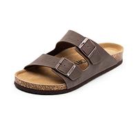FITORY Sandalias para Hombre con Soporte Arqueológico Integrado, Correas Ajustables con Hebillas y Plantilla de Corcho Ligera - Tallas 40 Amarillo marrón