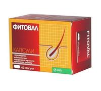 Fitoval 60 cápsulas anticaída para el crecimiento del cabello fuerte y hermoso cabello y uñas