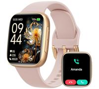 Fitpolo Reloj Inteligente Mujer, AMOLED 1.85" Smartwatch con Llamadas Bluetooth y Notificación,140+ Modos Deportivos Smart Watch con Podómetro/Sueño, 5ATM IP68 Pulsera Actividad para Android iOS, IA