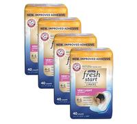 FitRight Fresh Start Forros para mujer, ahora con adhesivo más fuerte, incontinencia, fugas de vejiga y almohadillas posparto con poder de control de olores de ARM & Hammer, absorción muy ligera (40
