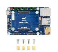 Fits Raspberry Pi CM5 Mini Base Board (A) - Compact CM5 IO Board for Raspberry Pi Compute Module 5/CM5 Lite, Credit Card-Sized Design with GPIO, HDMI, USB, M.2 & Fan Connector