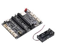 Fits Raspberry Pi Pico Expansion Mini Board - Multifuncional Development Board with DS1302 Clock, RGB LED, Microphone, SD Card, Grove I/O, Power Charging & Sample Code with Ba-ttery Holder