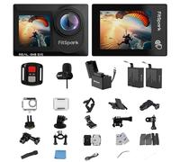 FitSpark Eagle i15 PRO MAX Real 4K30FPS Cámara de acción WiFi con pantalla táctil dual | Calefacción reducida | EIS 2.0 más suave | Sensor de chipset avanzado | Lente gran angular | Soporte de