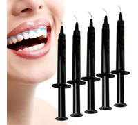 FiTspi 5 geles protectores de encías dentales, 1.5 ml de protección gingival con puntas, proporciona una barrera protectora para las encías, lo que permite blanquear los dientes con sensibilidad